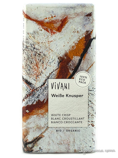 Белый хрустящий шоколад, 100 г, Vivavi