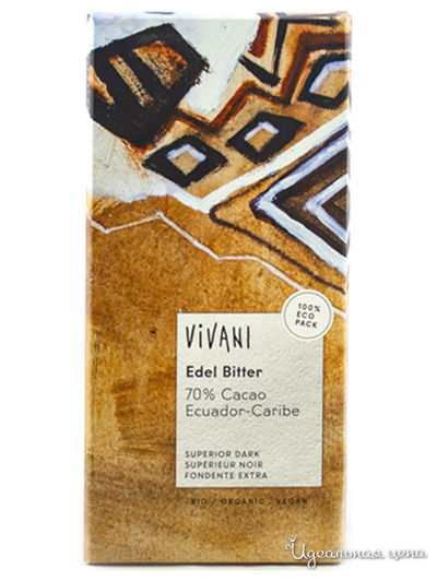 Превосходный темный &quot;Эквадорский шоколад&quot;, 100 г, Vivavi