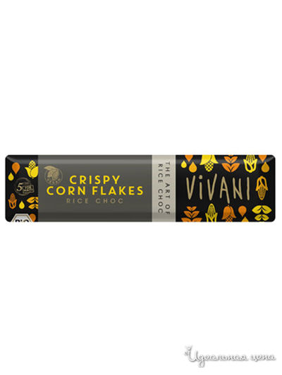 Шоколад с хрустящими кукурузными хлопьями, 35 г, Vivavi
