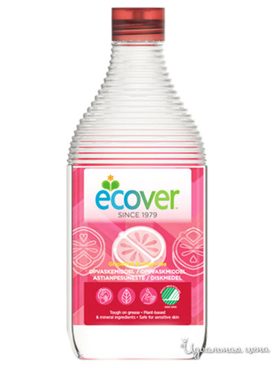 Жидкость для мытья посуды с грейпфрутом и зеленым чаем экологическая, 0,45 л, Ecover