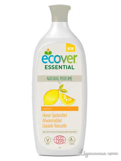 Жидкость для мытья посуды с лимоном Essential, 500 мл, Ecover