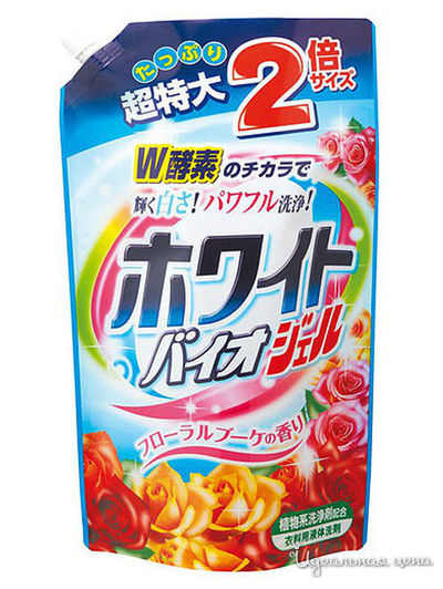 Средство для стирки белья жидкое с отбеливающим и смягчающим эффектами, 1,62 кг, Nihon Detergent