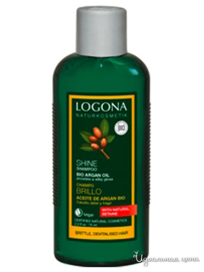Шампунь для восстановления блеска волос с Био-аргановым маслом, 75 мл, Logona