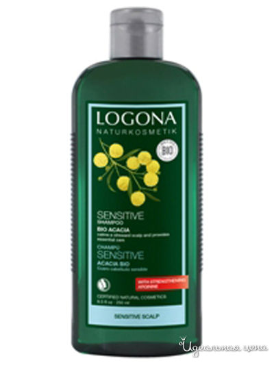 Шампунь для волос с Био-акацией для чувствительной кожи головы, 250 мл, Logona