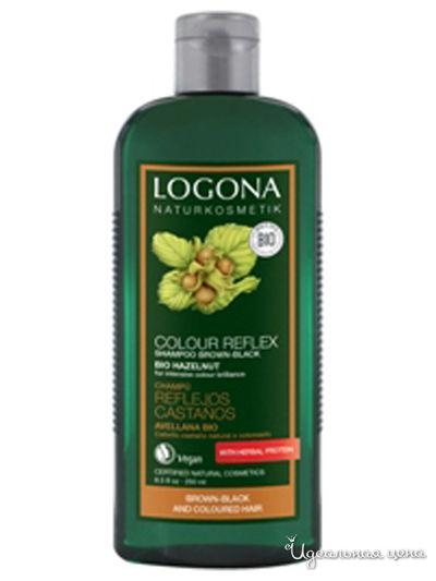Шампунь для темных волос с Лесным орехом Color Care, 250 мл, Logona
