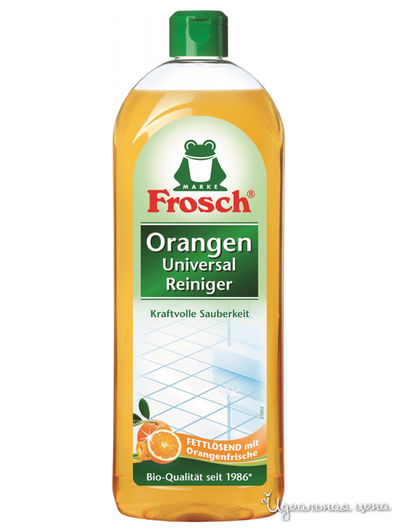 Очиститель универсальный апельсиновый, 0,75 л, Frosch