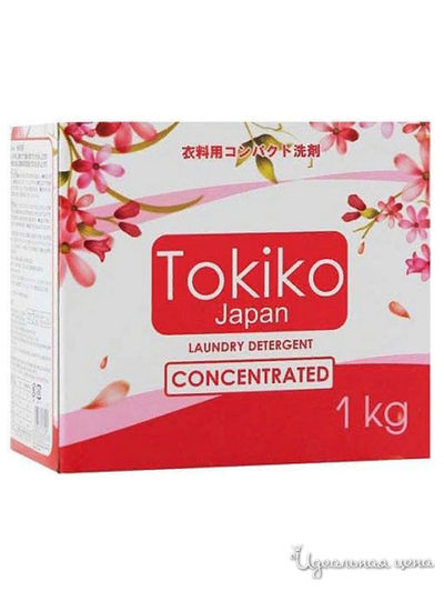 Порошок стиральный для белья, концентрат, с цветочным ароматом, 1 кг, TOKIKO