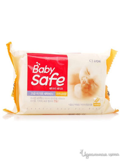 Мыло для стирки детского белья Baby Safe с ароматом, 190 г, Lion