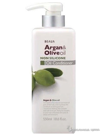 Кондиционер для волос увлажняющий с Аргановым и оливковым маслами, 550 мл, PELICAN SOAP