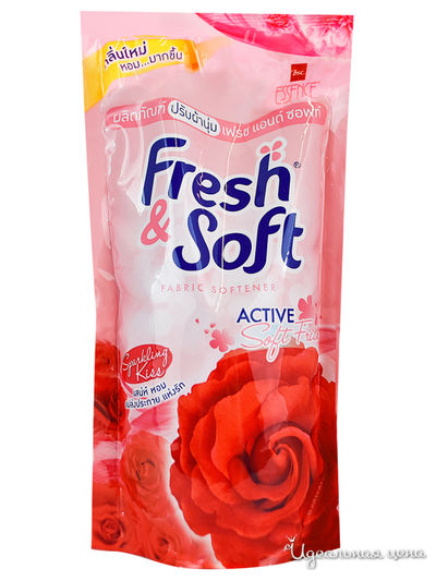 Кондиционер для белья парфюмированный Искристый поцелуй Fresh&Soft, 600 мл, Lion