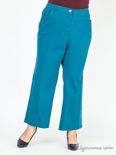 Прямые брюки Klingel, цвет сине-зеленый
