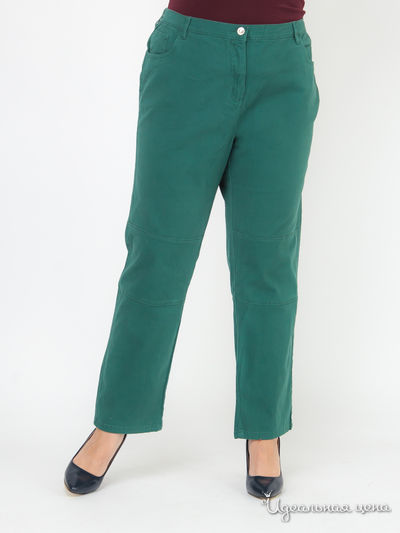 Прямые брюки Laura Kent Klingel, цвет темно-зеленый