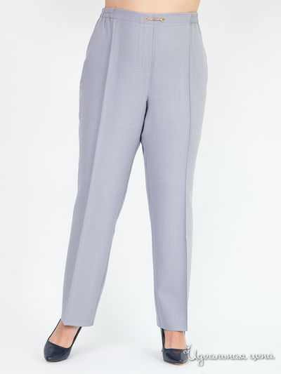 Прямые брюки с декоративной пряжкой Toray Klingel, цвет серый
