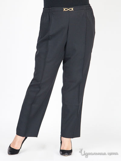Прямые брюки с декоративной пряжкой Toray Klingel, цвет черный