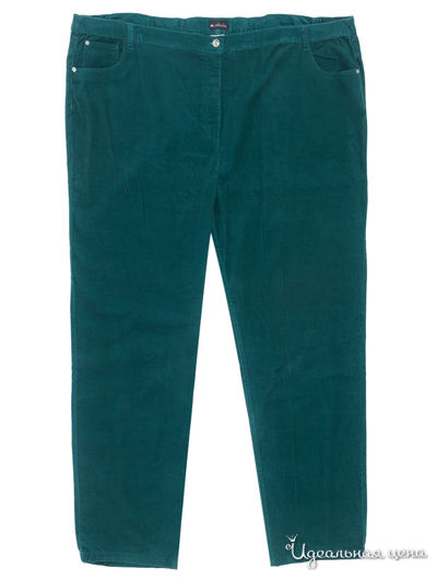 Вельветовые брюки M.Collection Klingel, цвет сине-зеленый