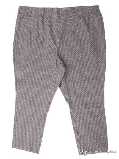 Прямые брюки M.Collection Klingel, цвет темно-серый, рисунок