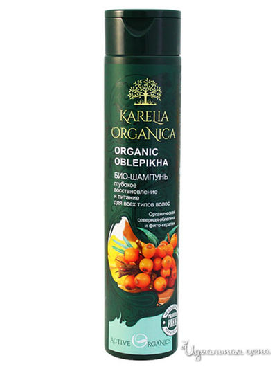 Био-шампунь для волос глубокое восстановление и питание Organic Oblepikha, 310 мл, NATURA VITA