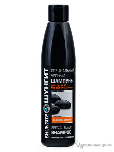 Шампунь для сухих и окрашенных волос специальный черный, 330 мл, NATURA VITA
