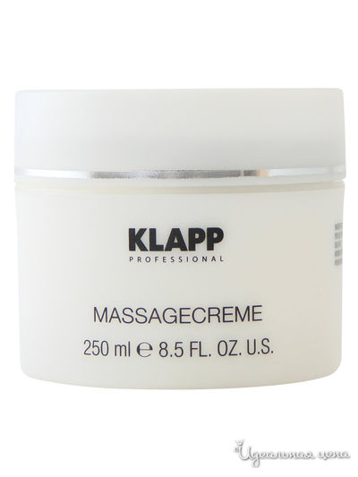 Крем для тела массажный Massage Creme, 250 мл, KLAPP