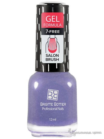 Гель-лак для ногтей, 69 фиолетовый с блестками, 12 мл, Brigitte Bottier