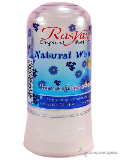 Дезодорант-кристалл натуральный белый, 80 г, Rasyan