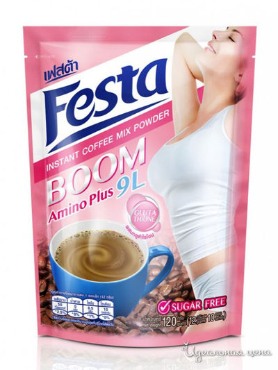 Кофейный напиток растворимый тонизирующий FESTA Coffee Boom, 120 г, Festa