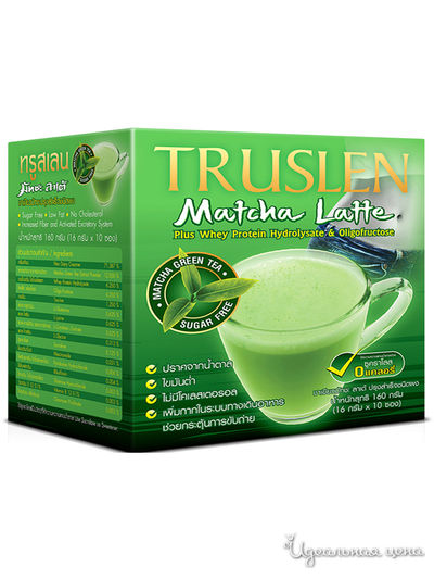 Напиток растворимый на основе зеленого чая Матча Латте TRUSLEN Matcha Latte, 10х16 г, Truslen