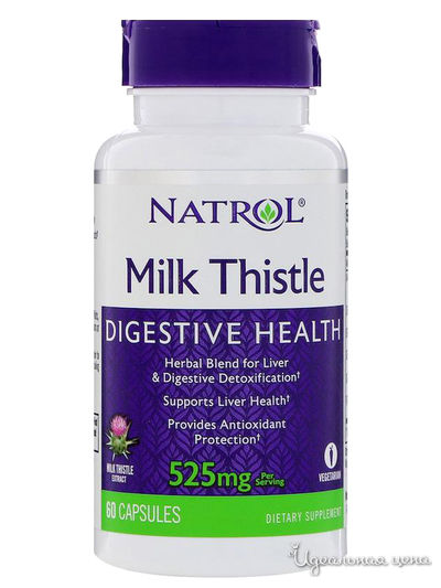 Биодобавка Milk Thistle Advantage, 525 мг, 60 капсул, Natrol