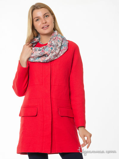Пальто Zara, цвет красный