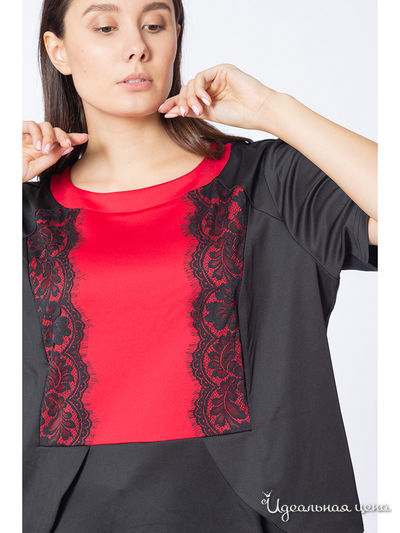 Блуза Klingel, цвет черный, красный