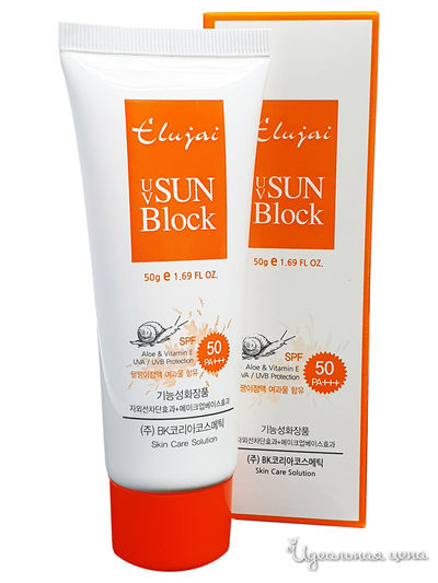 Крем солнцезащитный Elujai UV Sun Block Cream SPF 50 PA+++, 50 мл, Eco Secret