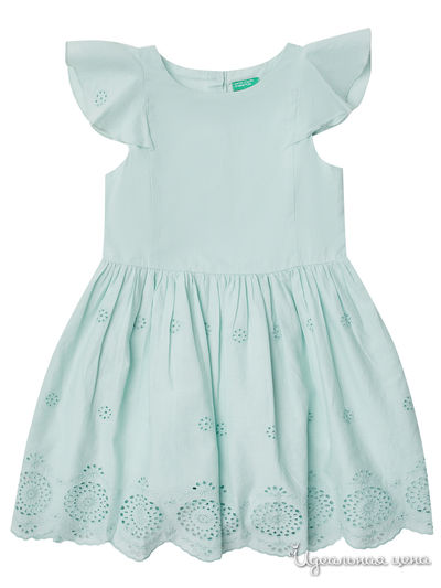 Платье United Colors Of Benetton для девочки, цвет светло-зеленый