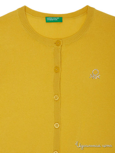 Кардиган United Colors Of Benetton для девочки, цвет желтый