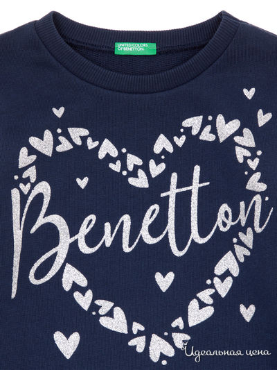 Джемпер United Colors Of Benetton для девочки, цвет темно-синий