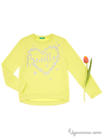 Джемпер United Colors Of Benetton для девочки, цвет желтый