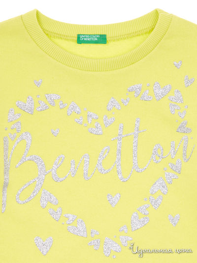 Джемпер United Colors Of Benetton для девочки, цвет желтый