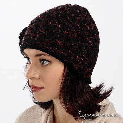 шапка Luisa Cerano&Rabe, цвет цвет черно-красный