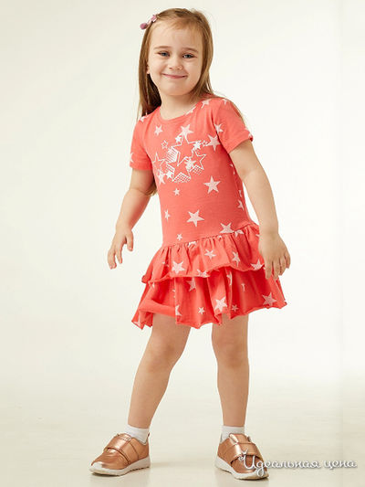 Платье RoxyFoxy для девочки, цвет коралловый