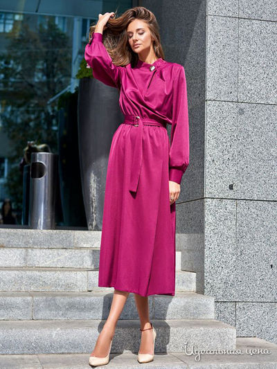 Платье Jadone Fashion, цвет бордовый