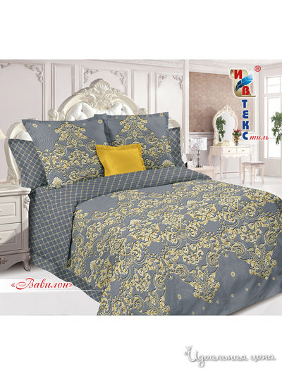 Комплект постельного белья, 2-спальный ИВТЕКстиль, цвет мультиколор