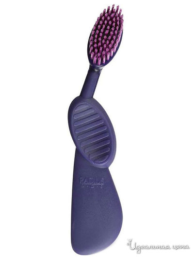 Зубная щетка с резиновой ручкой Toothbrush Scuba для левшей, мягкая, Radius, цвет фиолетовый