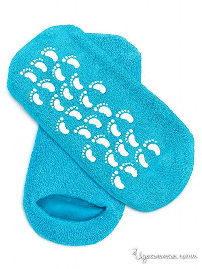 Маска-носки увлажняющие гелевые многоразового использования, Naomi, цвет голубой