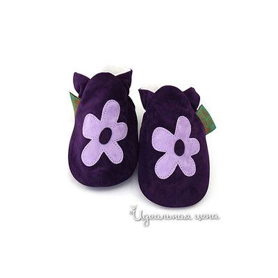 Тапочки домашние Fanky feet fashion ЦВЕТОЧЕК для девочки, цвет фиолетовый