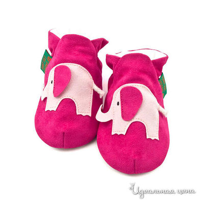 Тапочки домашние Fanky feet fashion СЛОНИК для девочки, цвет розовый