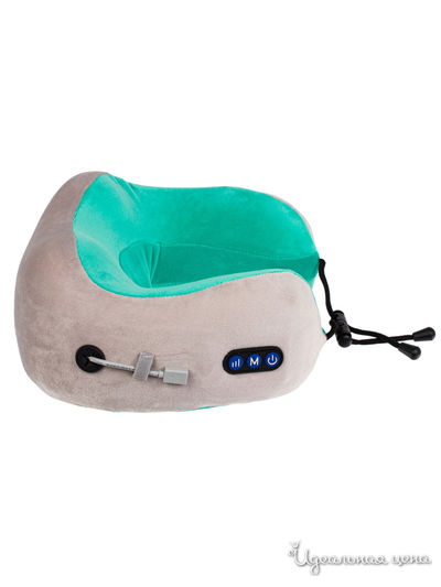 Дорожная подушка-подголовник для шеи с завязками Bradex, цвет зеленый