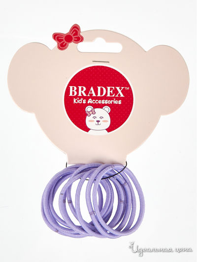Набор резинок для волос, 10 шт Bradex, цвет фиолетовый