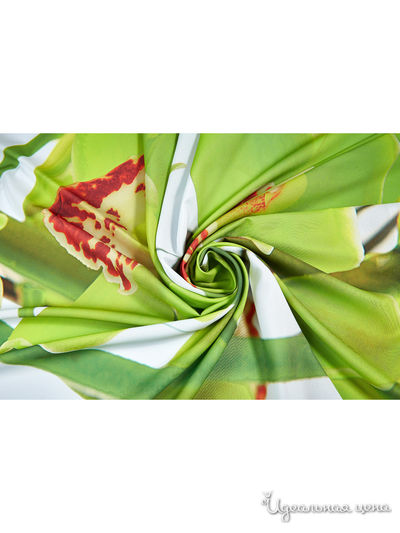 Фотошторы &quot;Зеленая орхидея&quot;, 145*160 см, 2 шт Сирень, цвет красный