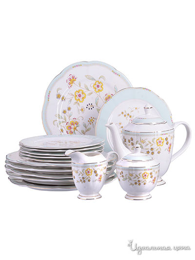 Чайный набор с тарелкам, 17 предметов Loraine