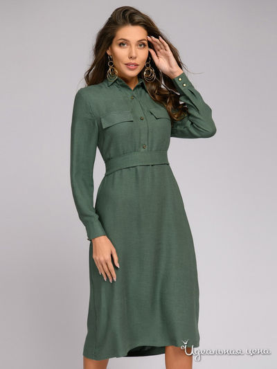 Платье 1001 DRESS, цвет оливковый