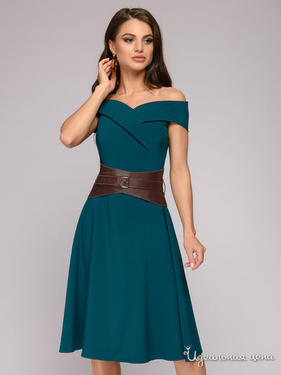 Платье 1001 DRESS, цвет темно-зеленый